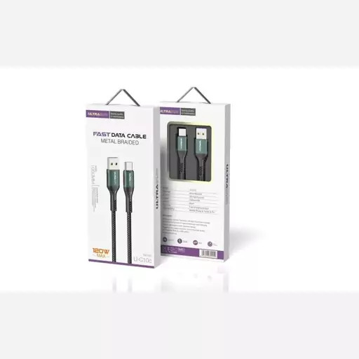 کابل کنفی اولتراسور تایپ سی مدل U-C10C