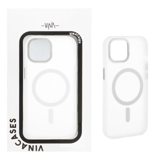 قاب اورجینال Vina مات Magsafe مدل Apple iPhone 15 / Apple iPhone 14 / Apple iPhone 13 - سفید مات